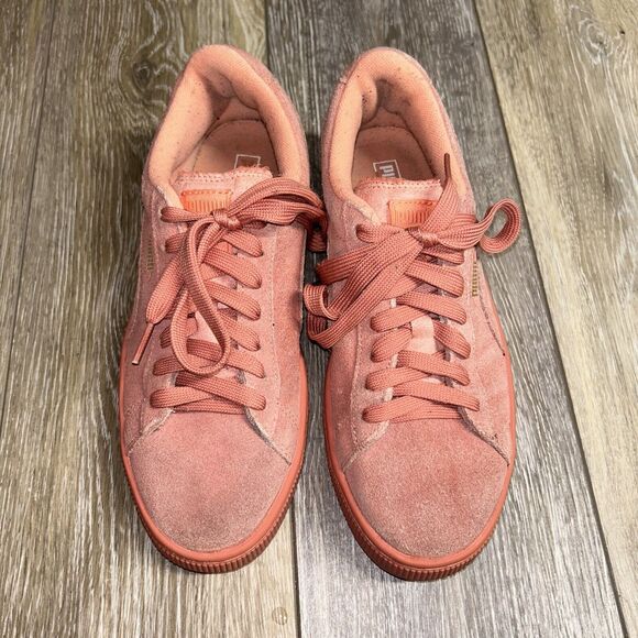 Puma Big Kids Youth US Size 6 C Desert Flower Pink Suede 35511069 Sneaker Shoes - Picture 5 of 12